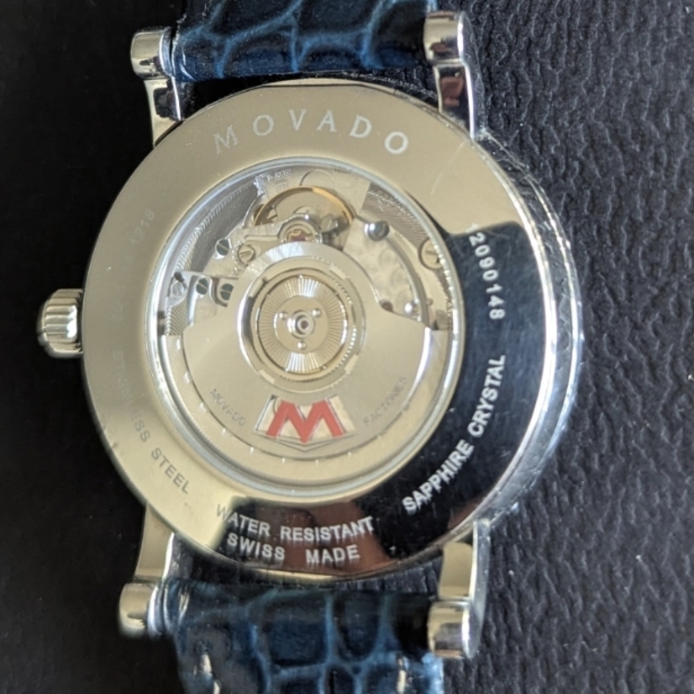 Movado Black and Silver World Time Watch - Picture 12 of 14